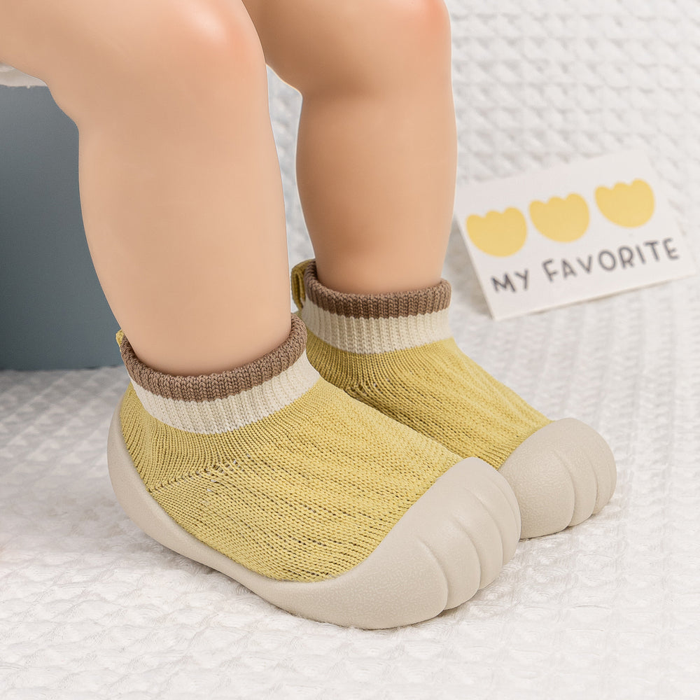Babyslofjes met Antislip Zool – Flexibele Slof met Sokdesign voor Baby’s & Peuters (0-24 Maanden)
