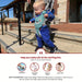 Ergonomische Loopsteun – Kigali Baby, Blauw/Bruin/Roze, Katoen, 9+ Maanden-More For Mini