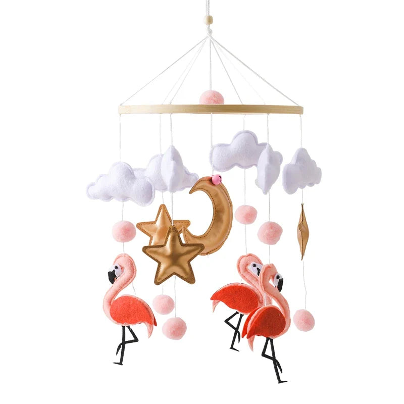 Wiegmobiel hout baby – babymobiel met beren en sterren