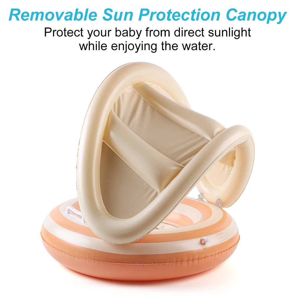 Baby Zwemband met Zonnedak – Veilige Baby Float