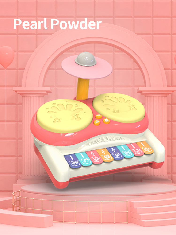 Kindertrommelset met Licht & Geluid – Educatief Muziekspeelgoed voor Baby Peuter Kleuter 1-5 Jaar