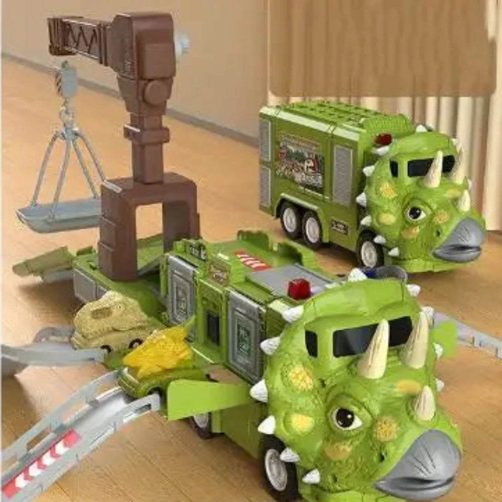 Transformeerbare Dino Truck – 2-in-1 Speelset met Licht & Geluid (3+)