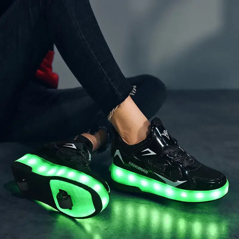 LED Rolschoenen Kind – Sneakers met Wieltjes voor Spelen & Rollen