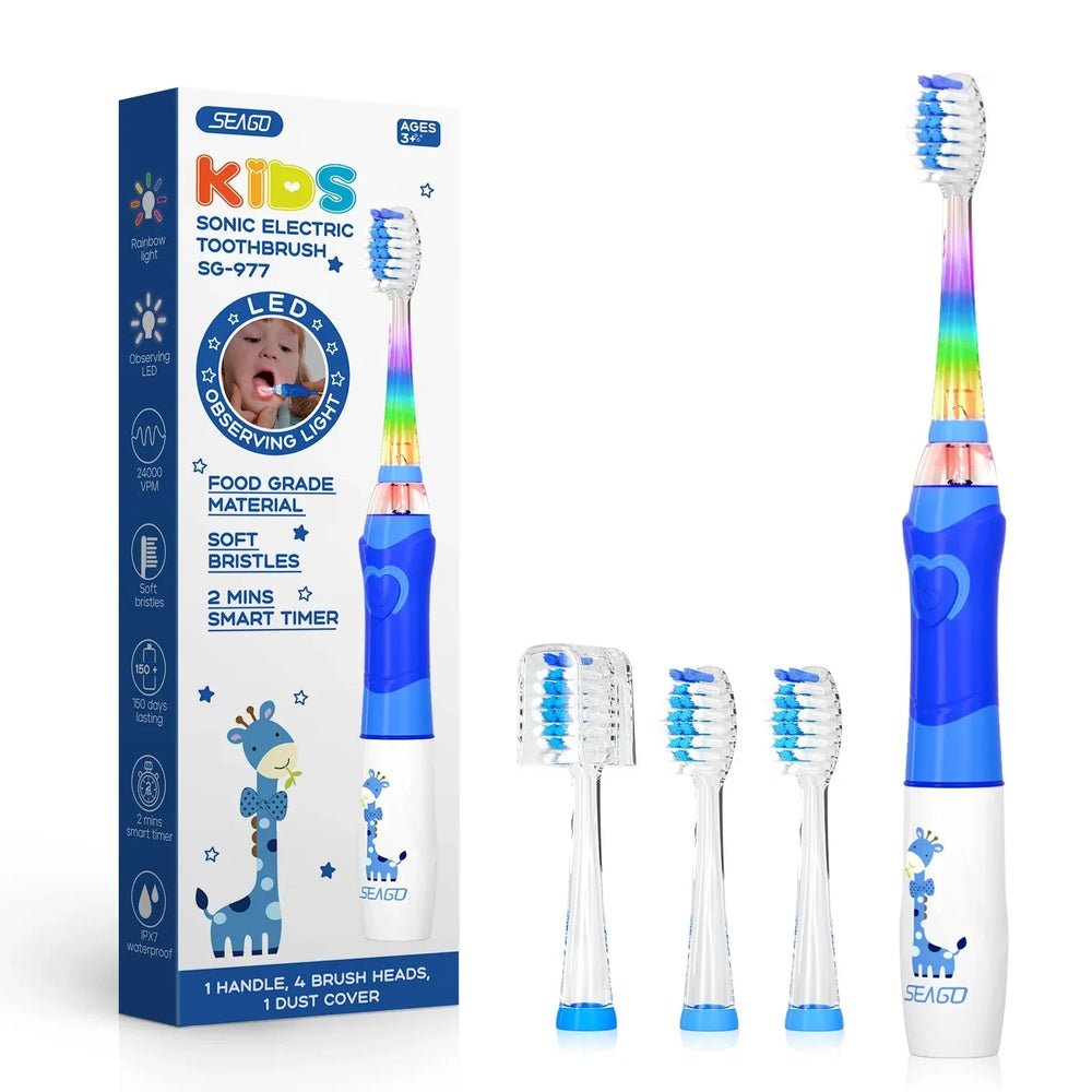 Elektrische Tandenborstel voor Kinderen – Zachte, Waterdichte en Oplaadbare Kids Toothbrush
