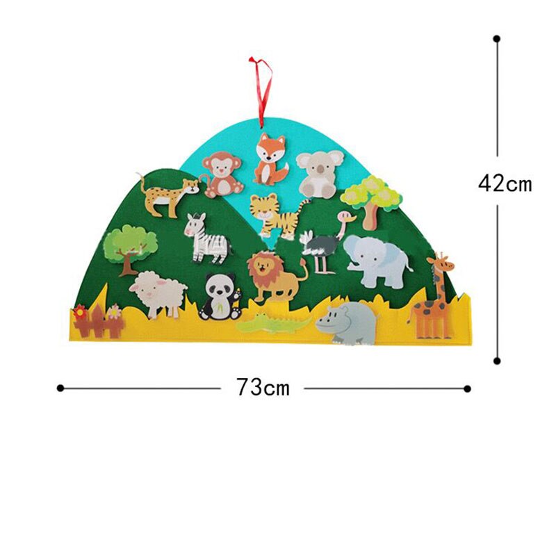 StoryWeave Felt Learning Board – Educatief Viltbord voor Creatief Spel & Verhalen