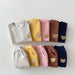 Joggingpak met Beer Embleem - Djibouti Unisex, Grijs/Roze/Geel/Blauw/Bruin, Katoen, Maat 0-4 Jaar-More For Mini