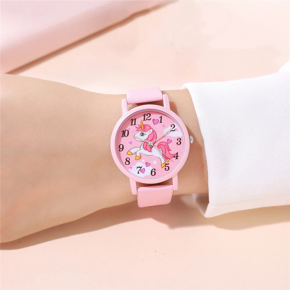 Unicorn Kinderhorloge – Leerzaam Horloge voor Meisjes met Eenhoorn Design