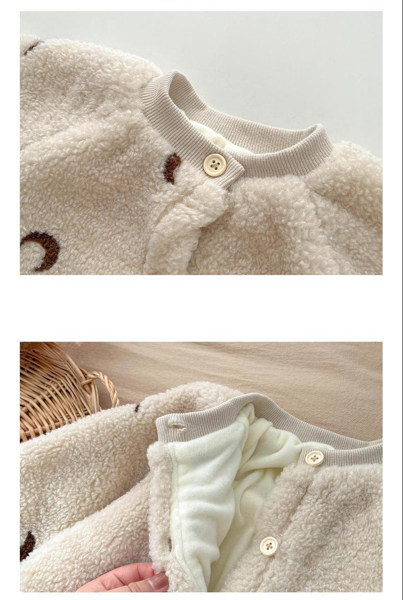Jumpsuit/Overall met Manen - MoonDreamer Baby, Unisex, Beige, Katoen, Maat 0-3 Jaar