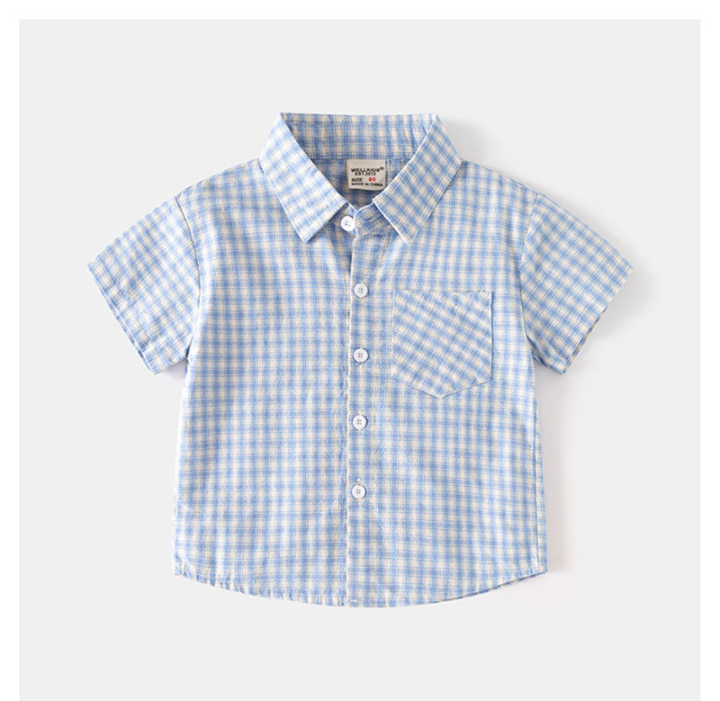 Noan Set Kind – Zomeroutfit 1-6 Jaar – T-shirt & Short – Unisex – Zacht Katoen – Comfortabel & Trendy – Blauw