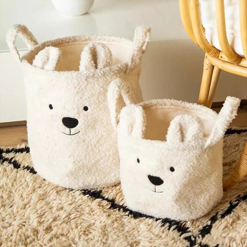 Zachte Teddy Opbergmand voor Peuters – Opvouwbaar, Wasbaar & Schattig Design