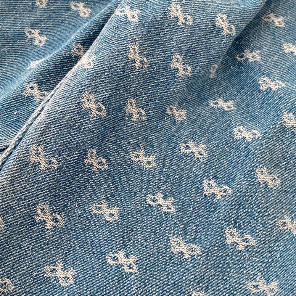 Spijkerbroek met Strikjes - Blossom Meisjes, Blauw, Katoen, Denim, 0-3 Jaar