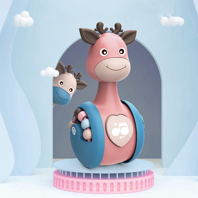 Interactieve Tuimelpop voor Baby’s – LittleMoose TumbleTune