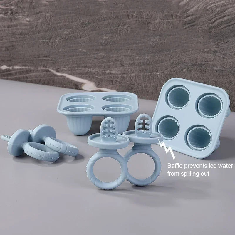 5-delige Baby Bijtring Set – BPA-vrij Siliconen met Handring