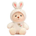 Pluche knuffelbeer 2-in-1 met afneembaar hoedje – zachte vulling, handwasbaar | teddybeer