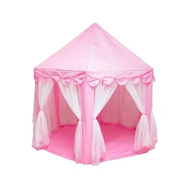 Prinsessenspeeltent Roze – Magisch Speelpaleis voor Meisjes | Eenvoudig Op te Zetten & Ademend Materiaal