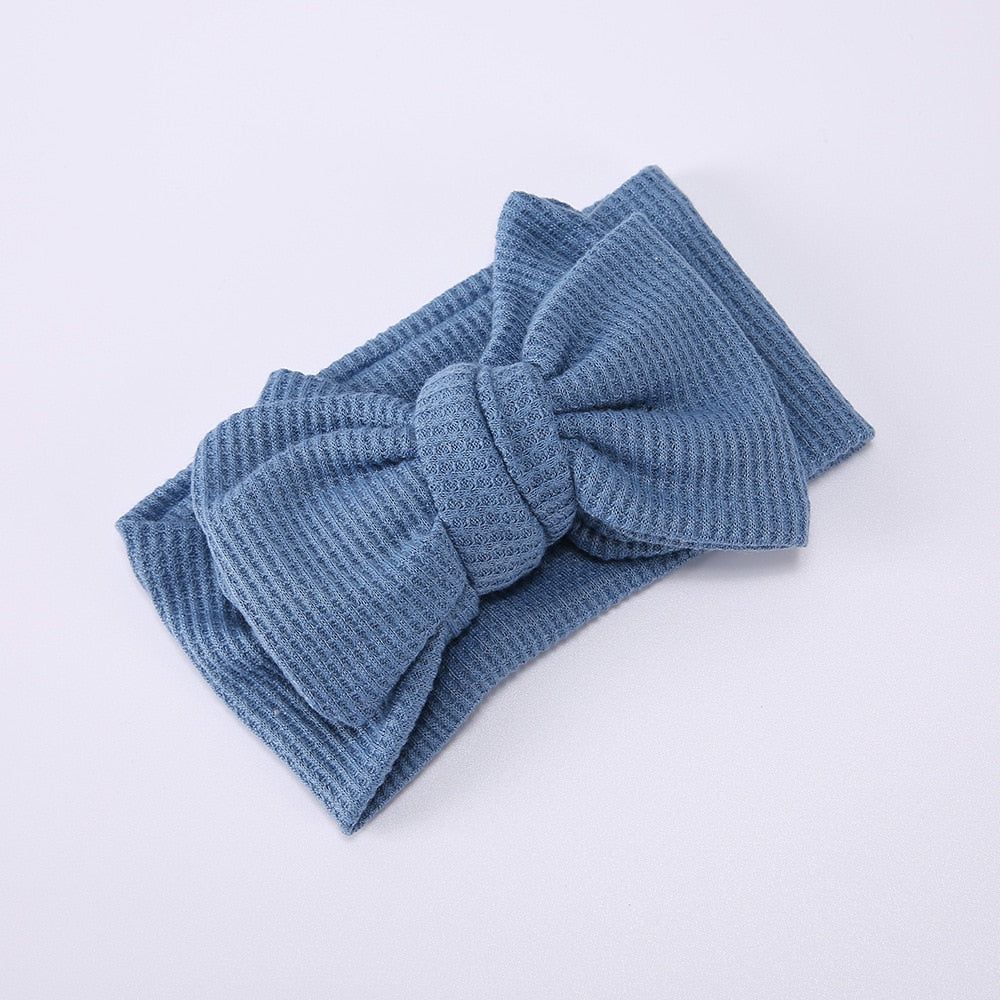 LunaLoom Baby Haarband met Strik – Zachte Elastische Hoofdband voor Pasgeborenen en Peuters