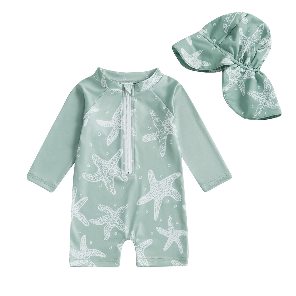 Tide & Tiny Zwempak Baby Peuter 0-3 Jaar – UV-Bescherming – Groen – Duurzaam