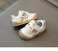 Sneaker met Klittenband - Beer Unisex, Khaki/Zwart/Rood, Maat 16-25-More For Mini