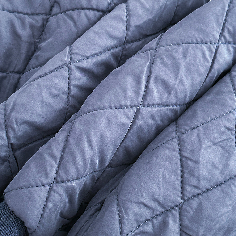 Baseball Jas met Ribbels - Ruimte Unisex, Blauw, Katoen, Maat 0-3 Jaar-More For Mini