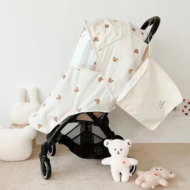 RainNest Universele Regenhoes Kinderwagen – Waterdicht, Winddicht en UV-Blokkerend met Ademend Design