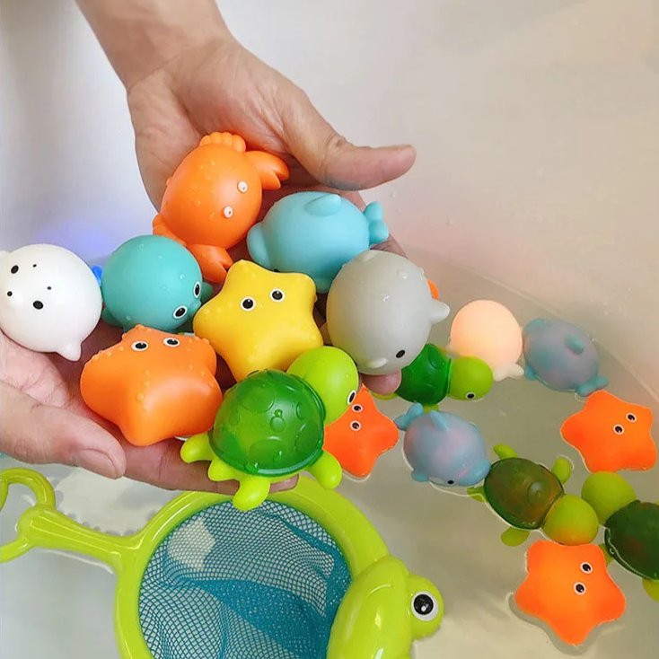 Lichtgevend Badspeelgoed voor Kinderen – Drijvende LED Badfiguren