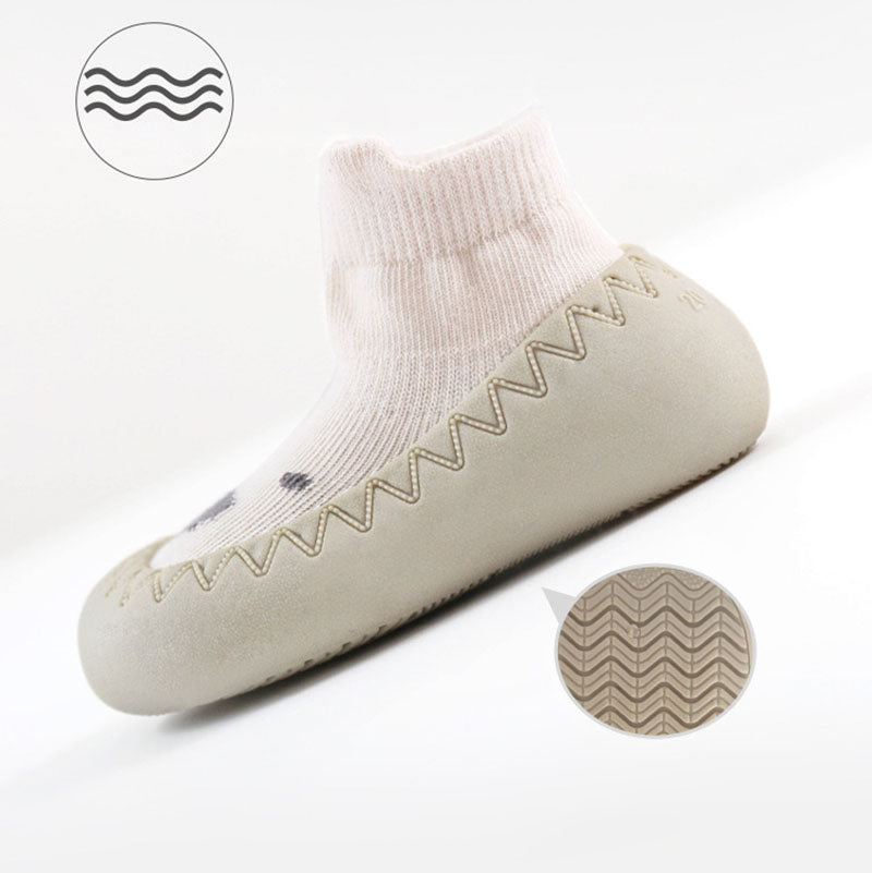 Babyslofjes Eerste Stapjes met Antislip – Zachte Baby Schoentjes 0-3 Jaar