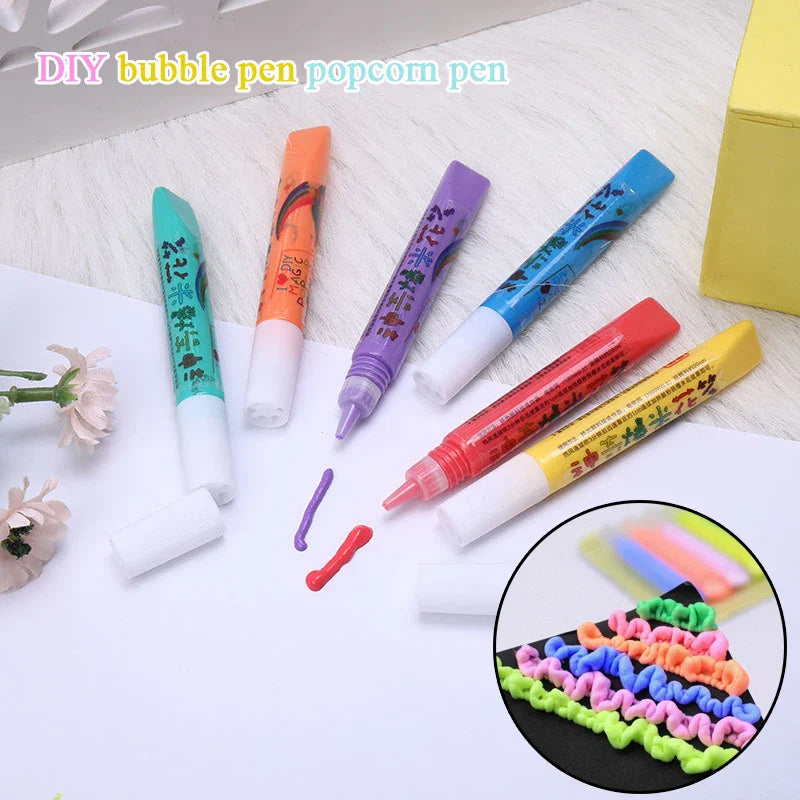 3D Puffy Knutselpennen voor Kinderen – CreatiGlow ColorPuff Studio | 12 Kleuren Set