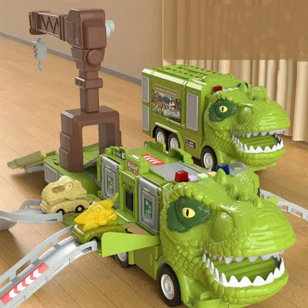 Transformeerbare Dino Truck – 2-in-1 Speelset met Licht & Geluid (3+)
