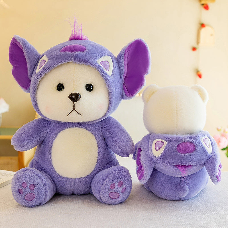 Pluche knuffelbeer 2-in-1 met afneembaar hoedje – zachte vulling, handwasbaar | teddybeer