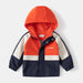 Regenjas - Thim Jongens, Groen/Oranje/Blauw, Polyester, Maat 2-8 Jaar-More For Mini
