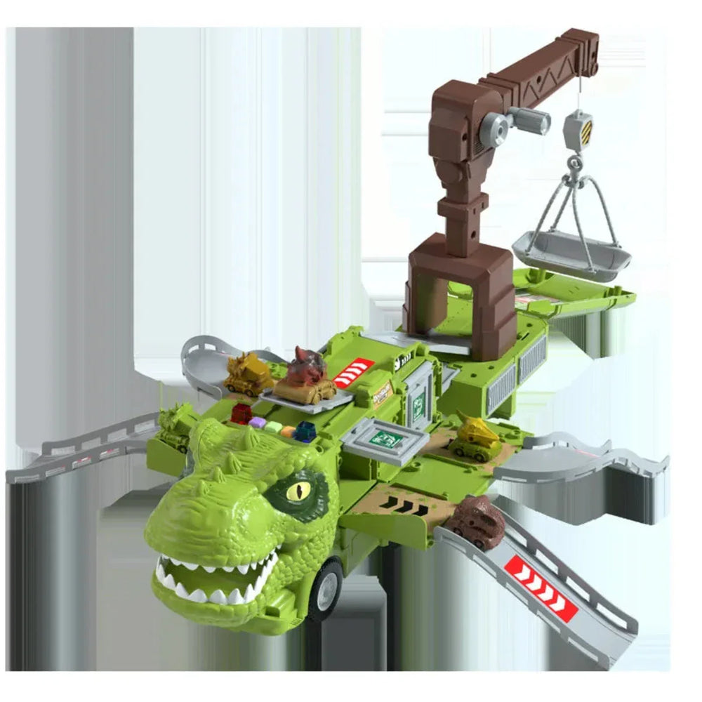 Transformeerbare Dino Truck – 2-in-1 Speelset met Licht & Geluid (3+)