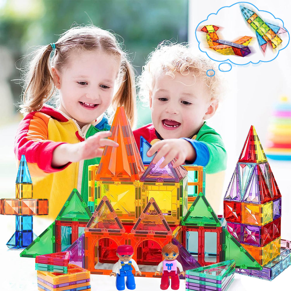 Magnetische Bouwblokken - MagnaBrix Creatix, DIY, Educatief Speelgoed, 1+ jaar