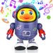Astronaut Eend - Educatief Speelgoed Baby, Geel/Blauw, BPA-vrij, 6+ Maanden-More For Mini
