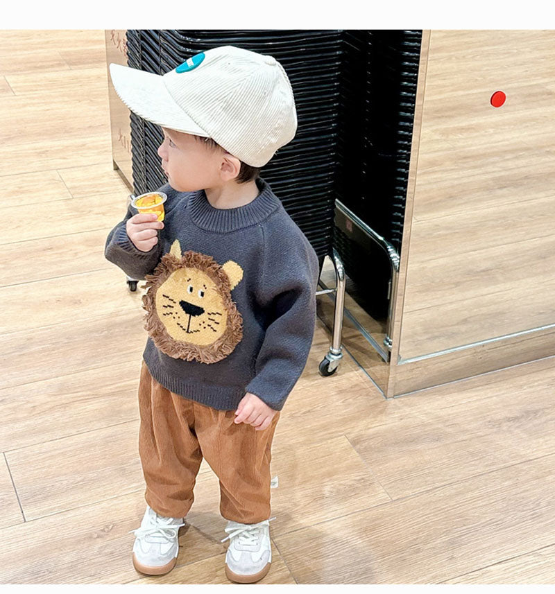Baby Trui Leeuw – Kinder Trui met Leeuw (0–3 Jaar)