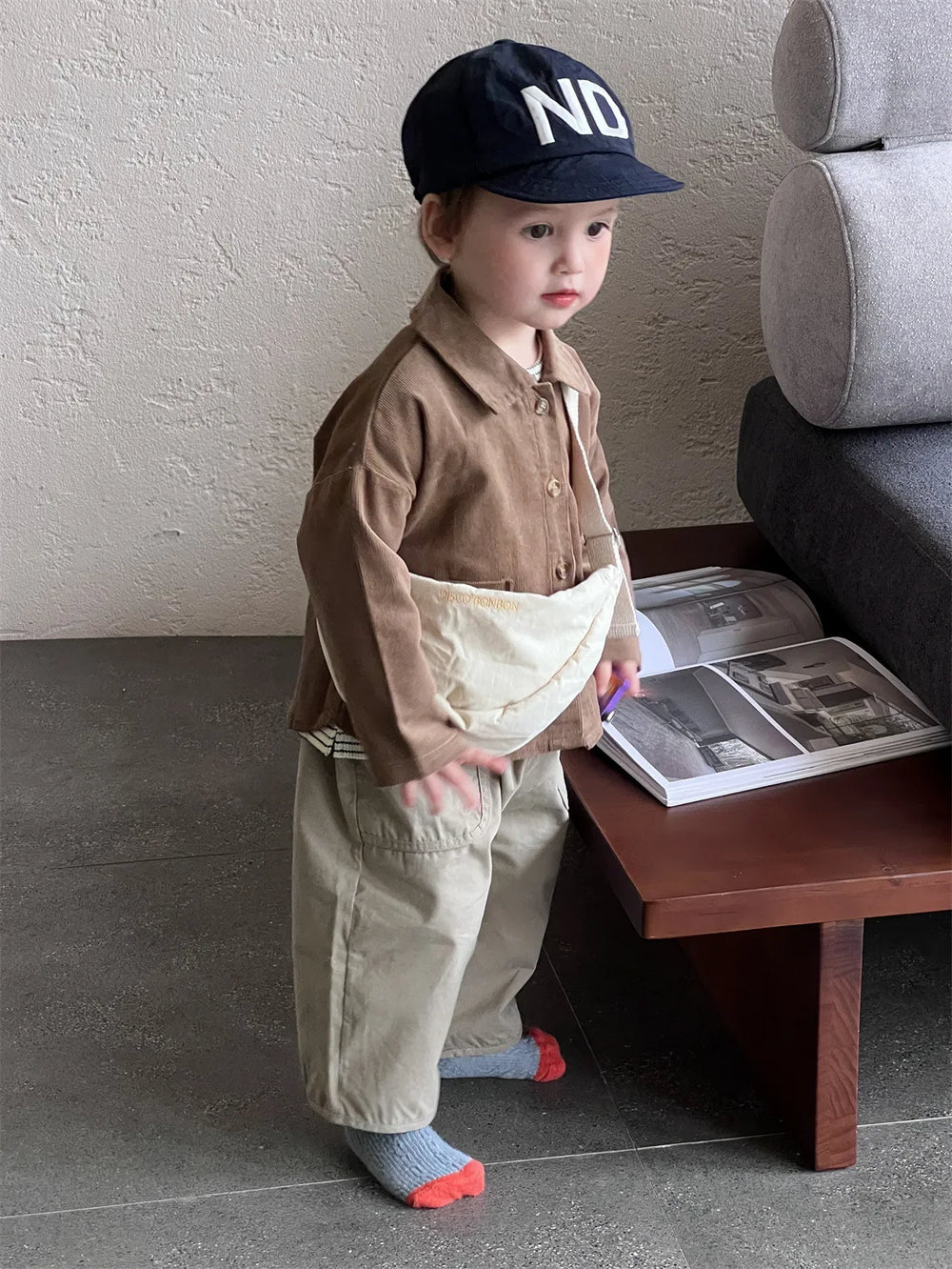 OLWIN Corduroy Babyjas – Ribfluwelen Unisex Jas van Katoen (0–3 Jaar)