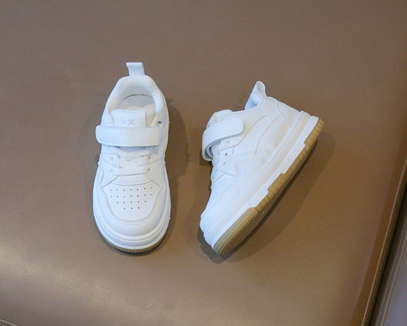 Sneakers - Yaoun Unisex, Wit, Leer, Maat 21-32-More For Mini