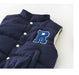 Bodywarmer - Malabo Unisex, Blauw/Groen, Katoen, Maat 0-4 Jaar-More For Mini
