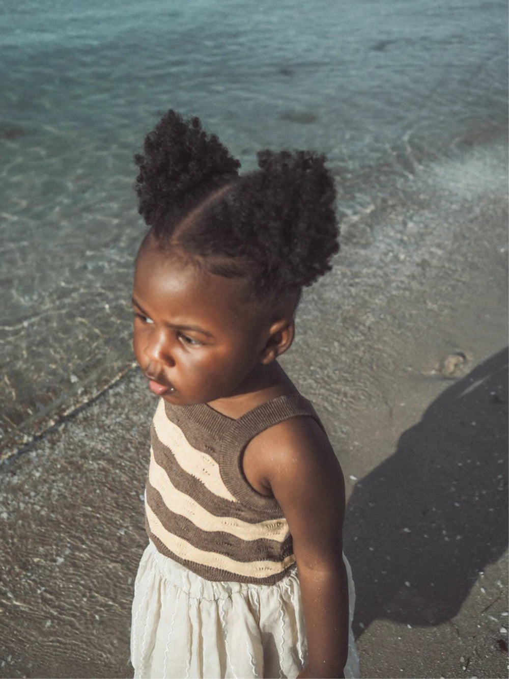 Terra Mini Coco Wave Baby Zomersetje – Top + Short – Natuurlijke Kleuren – Gebreide Katoenmix – 0-2 Jaar – Uniseks Zomeroutfit