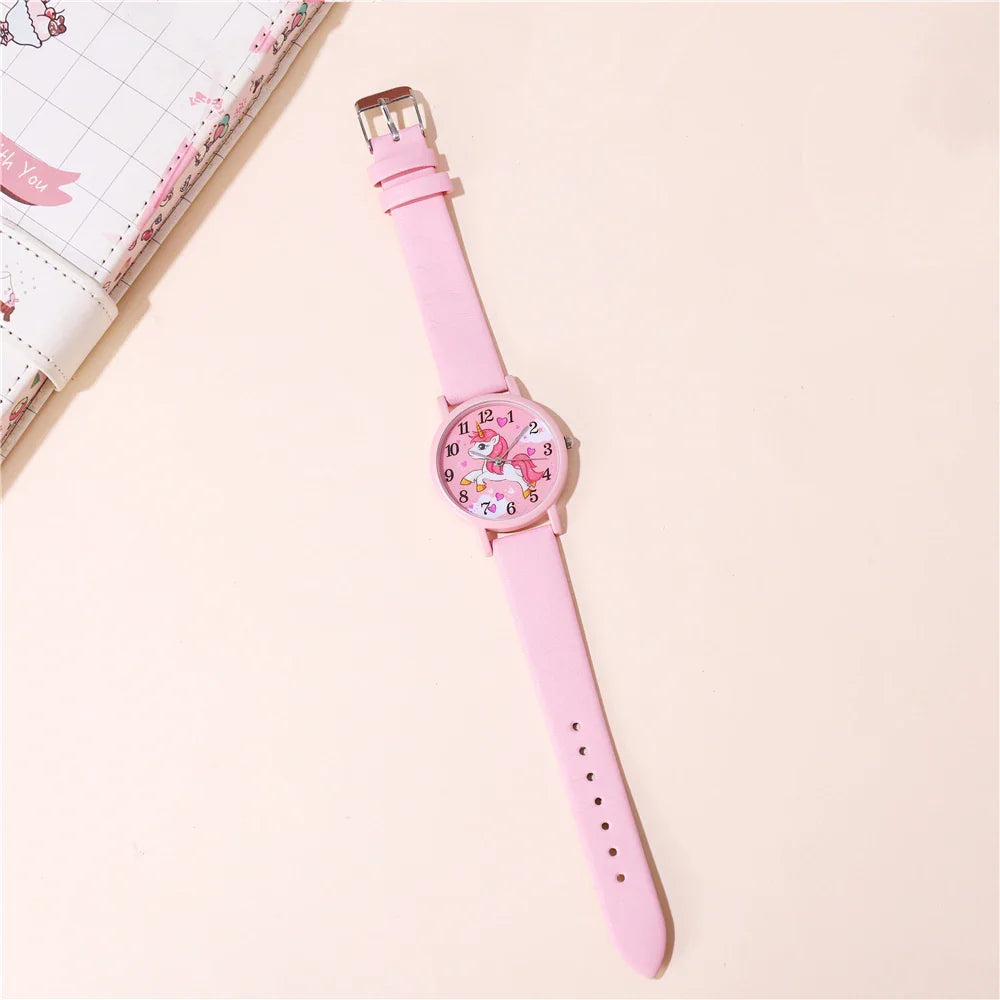 Unicorn Kinderhorloge – Leerzaam Horloge voor Meisjes met Eenhoorn Design