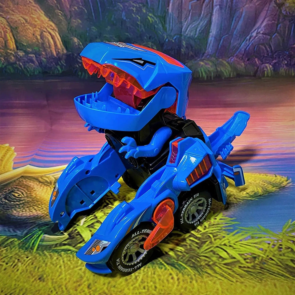 Dino Auto die Transformeert – Speelgoed met Licht & Geluid
