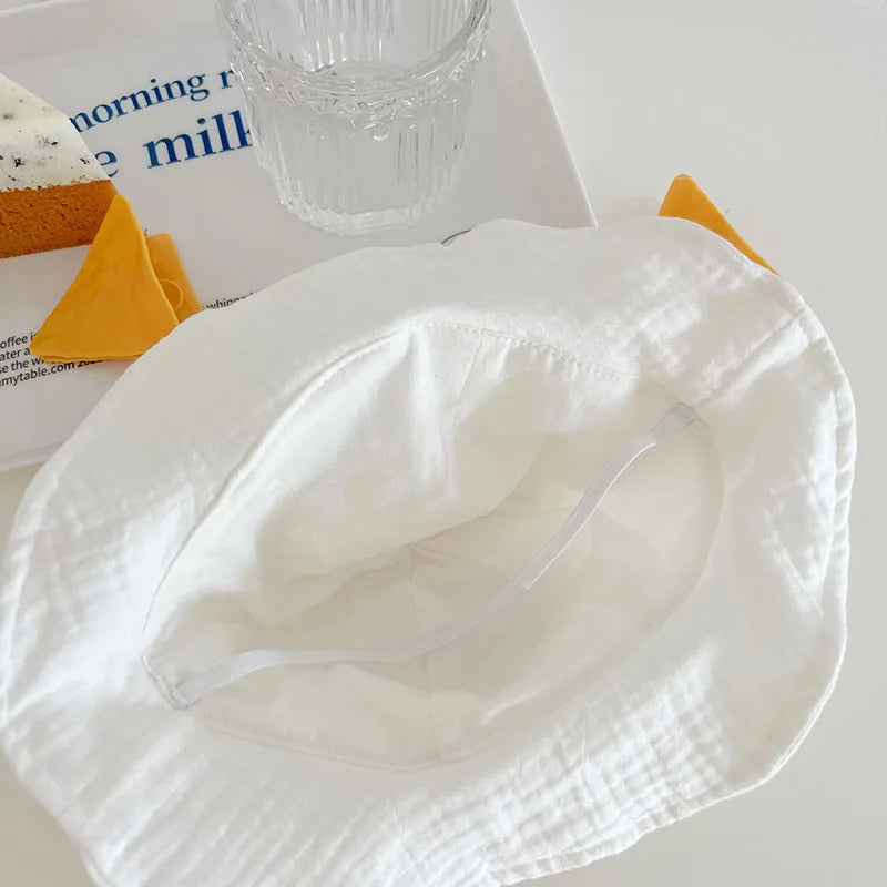 Baby Bear Setje – Ademend Zomer Rompertje met Zonnehoedje voor Baby’s 3-24 maanden