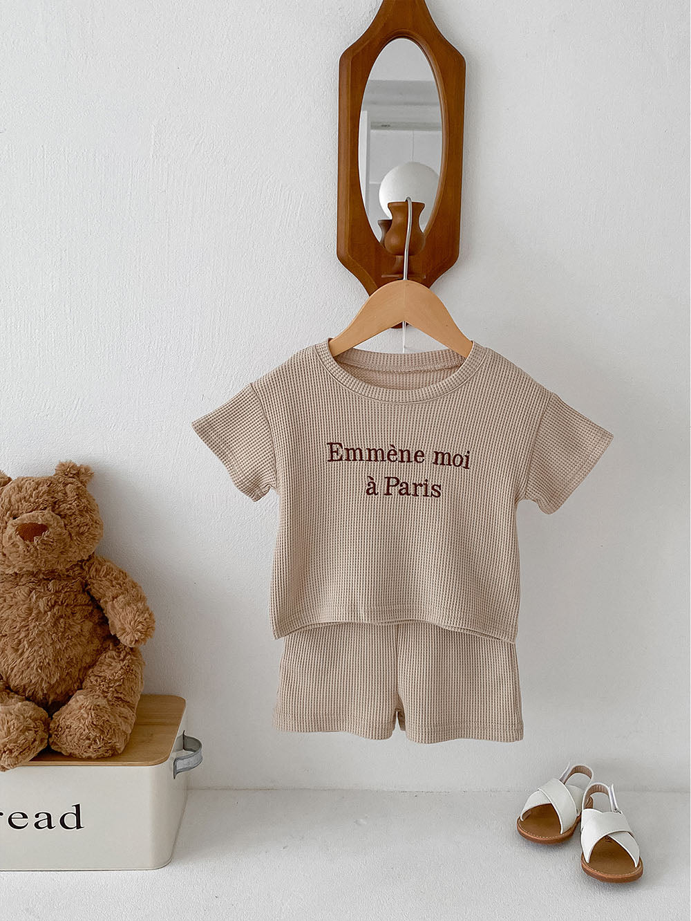 Baby Zomer Set Ribstof – 2-Delige Outfit Kinderen (0–3 Jaar)