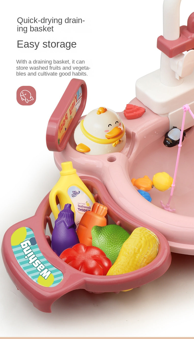 Watertafel Speelgoed Kind – Waterbaan & Visspel met Pomp 2-6 Jaar