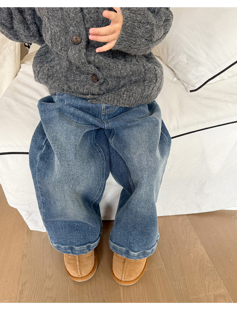 Flair Jeans Spijkerbroek - Urban Sprout Meisjes, Blauw, Katoen, Denim, 1-8 Jaar