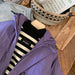 Windjas met Capuchon - Lilo Unisex, Zwart/Paars, Polyester, Maat 0-6 Jaar-More For Mini