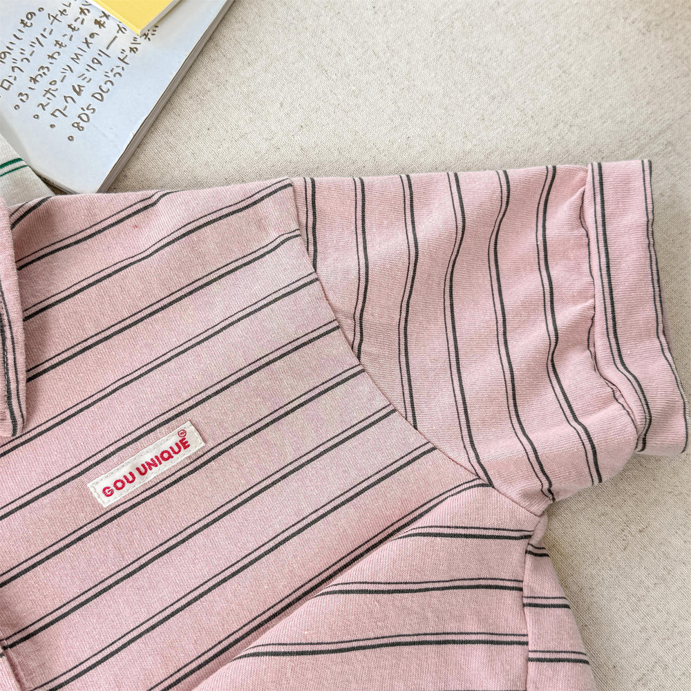 OWA Polo Stripe Unisex Kindershirt 0–6 Jaar | Gestreepte Polo – Katoen