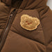 Winterjas met Beer Embleem - Beige/Bruin, Polyester, Maat 0-6 jaar-More For Mini