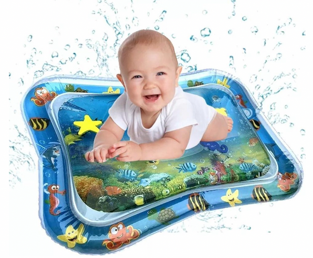 Baby Water Speelmat voor Buiktijd – Stimuleert Spierontwikkeling & Motorische Vaardigheden