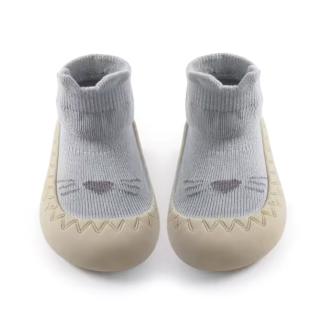 Babyslofjes Eerste Stapjes met Antislip – Zachte Baby Schoentjes 0-3 Jaar