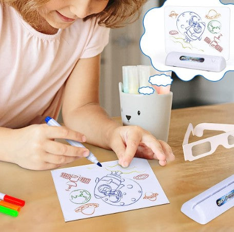 LumiSketch HoloBoard – 3D LED Tekenbord voor Kinderen met Magische Lichteffecten